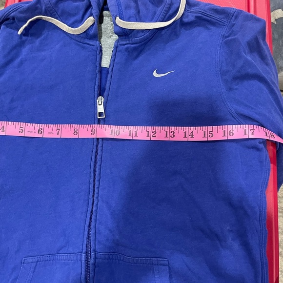 COPY - Nike Blue Zip-Up Hoodie large - Picture 3 of 11